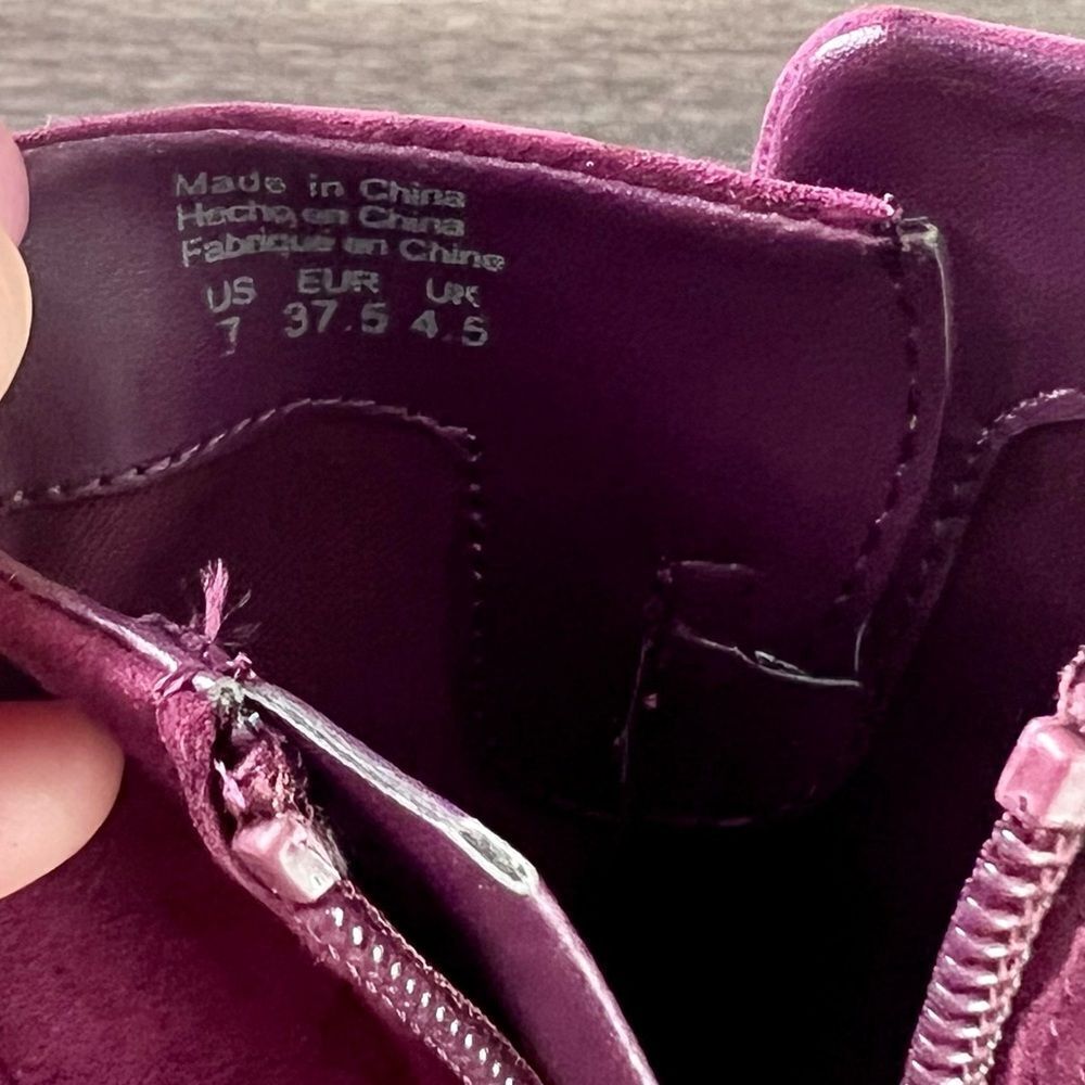 Draper James Bethany Ankle Booties in Burgundy. Size 7. NWOT! - Picture 9 of 16